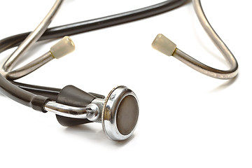 Image showing Medical stethoscope closeup