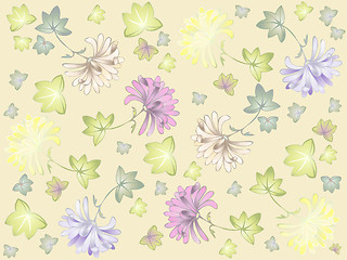 Image showing Seamless background. Illustration daisies.