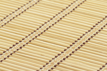 Image showing Bamboo mat as background