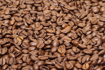 Image showing Coffee beans as background