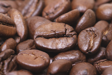 Image showing Coffee beans as background