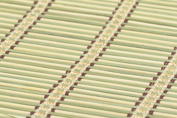 Image showing Bamboo mat as background