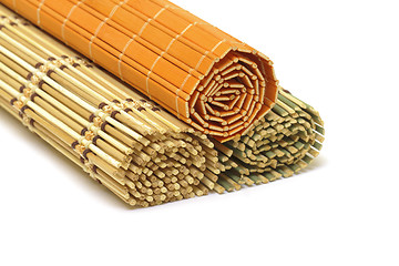 Image showing Bamboo mats