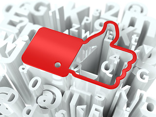 Image showing Social Media Concept on Alphabet Background.