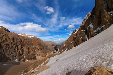 Image showing Top view of the valley