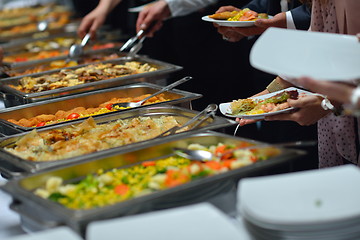 Image showing buffet food