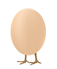 Image showing Walking egg