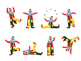 Image showing Performing clowns