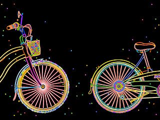 Image showing Bicycle retro design