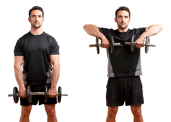 Image showing Dumbbell Upright Row