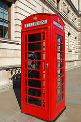 Image showing London telephone box