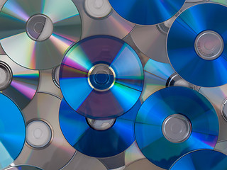 Image showing CD DVD DB Bluray disc