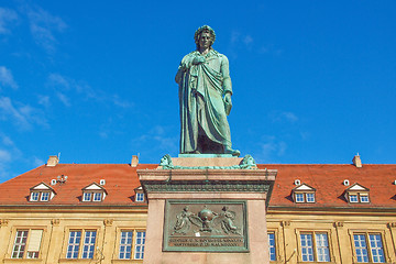 Image showing Schiller statue, Stuttgart