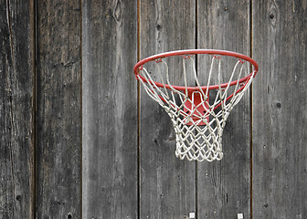 Image showing basketball basket