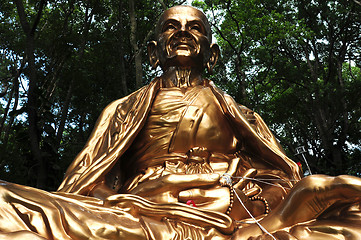 Image showing Thai National Flag and Buddhist bell