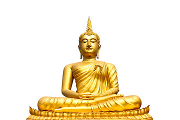 Image showing Buddha statue on isolate white background 