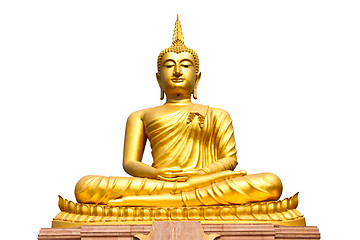 Image showing Buddha statue on isolate white background 
