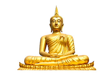 Image showing Buddha statue on isolate white background 