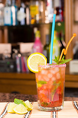 Image showing Strawberry mojito