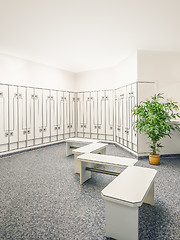 Image showing locker room