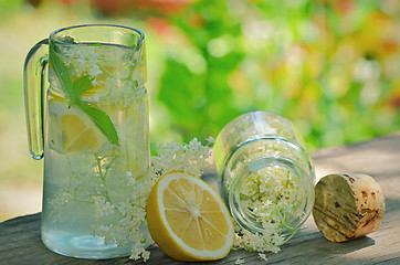 Image showing elderflower juice