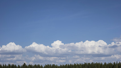 Image showing Blue sky and white clouds