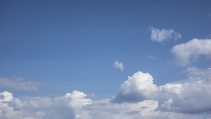 Image showing Blue sky and white clouds