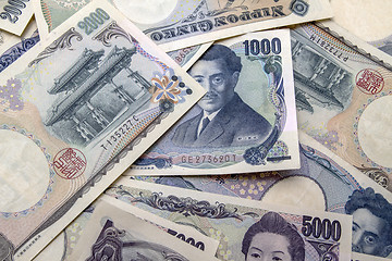 Image showing Japanese yen notes