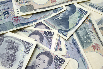 Image showing Japanese yen notes