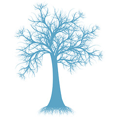 Image showing Art tree silhouette 