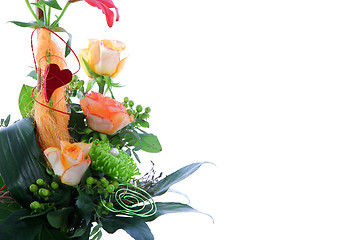 Image showing Beautiful wedding flower arrangement