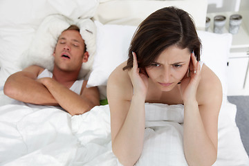 Image showing Marital problems in the bed
