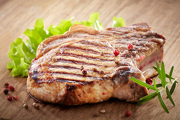 Image showing Grilled meat steak