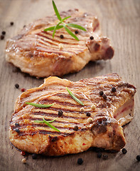 Image showing Grilled meat steak