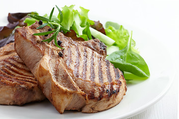 Image showing Grilled meat steak