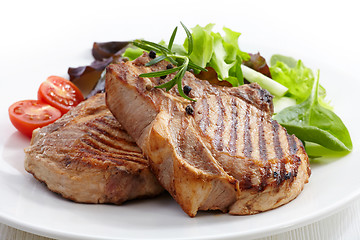 Image showing Grilled meat steak