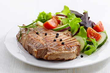 Image showing Grilled meat steak