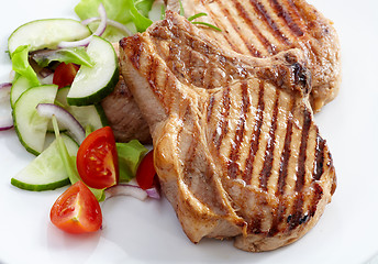 Image showing Grilled meat steak