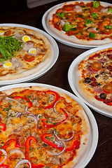 Image showing pizza set