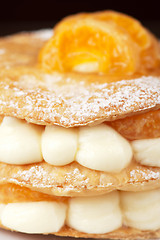 Image showing millefeuille with tangerine