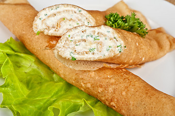 Image showing Pancake feta cheese