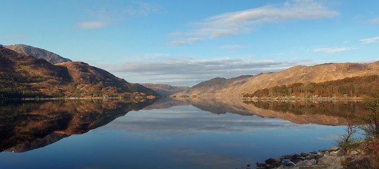 Image showing Loch Ailort sea loch , Scotland west coast