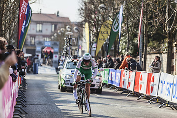 Image showing The Cylist Siskevicius Evaldas- Paris Nice 2013 Prologue in Houi