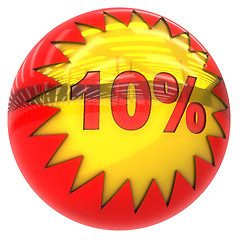 Image showing ball with ten percent