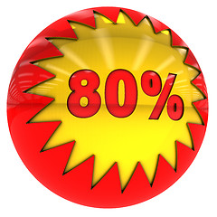 Image showing Eighty percent ball