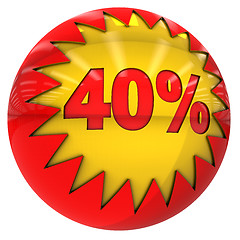 Image showing Forty percent ball