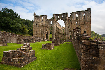 Image showing Ruins of famous Riveaulx Abbey