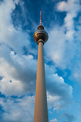 Image showing TV tower on the blue sky