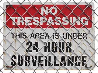 Image showing no trespassing sign 