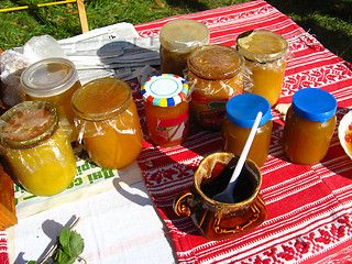 Image showing Exhibition of honey